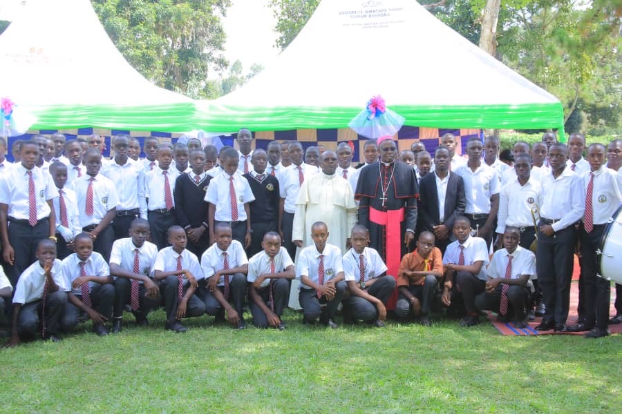 Seminarians with the Bishop